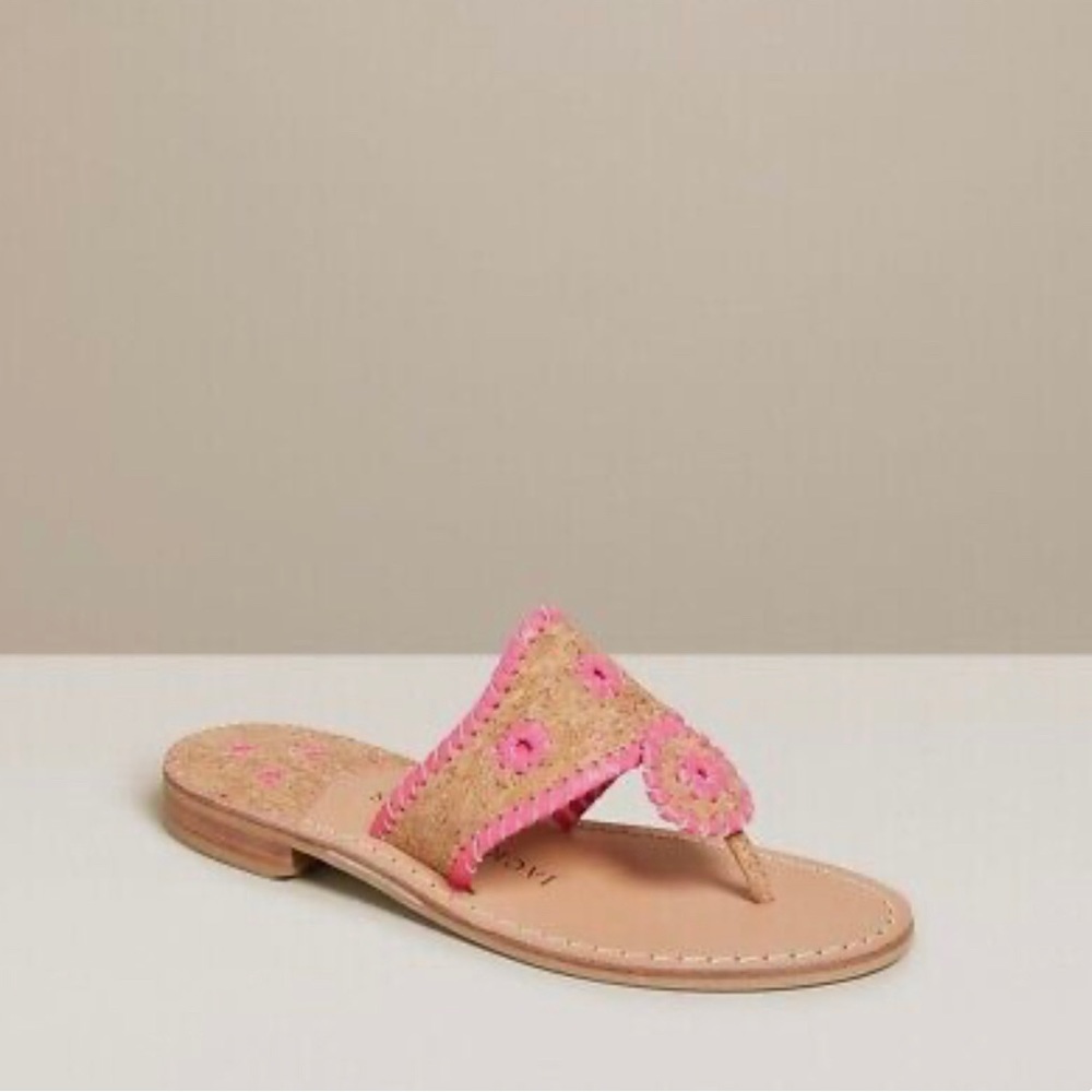 Jack Rogers - Jacks Flat Sandal Neon Cork Pink